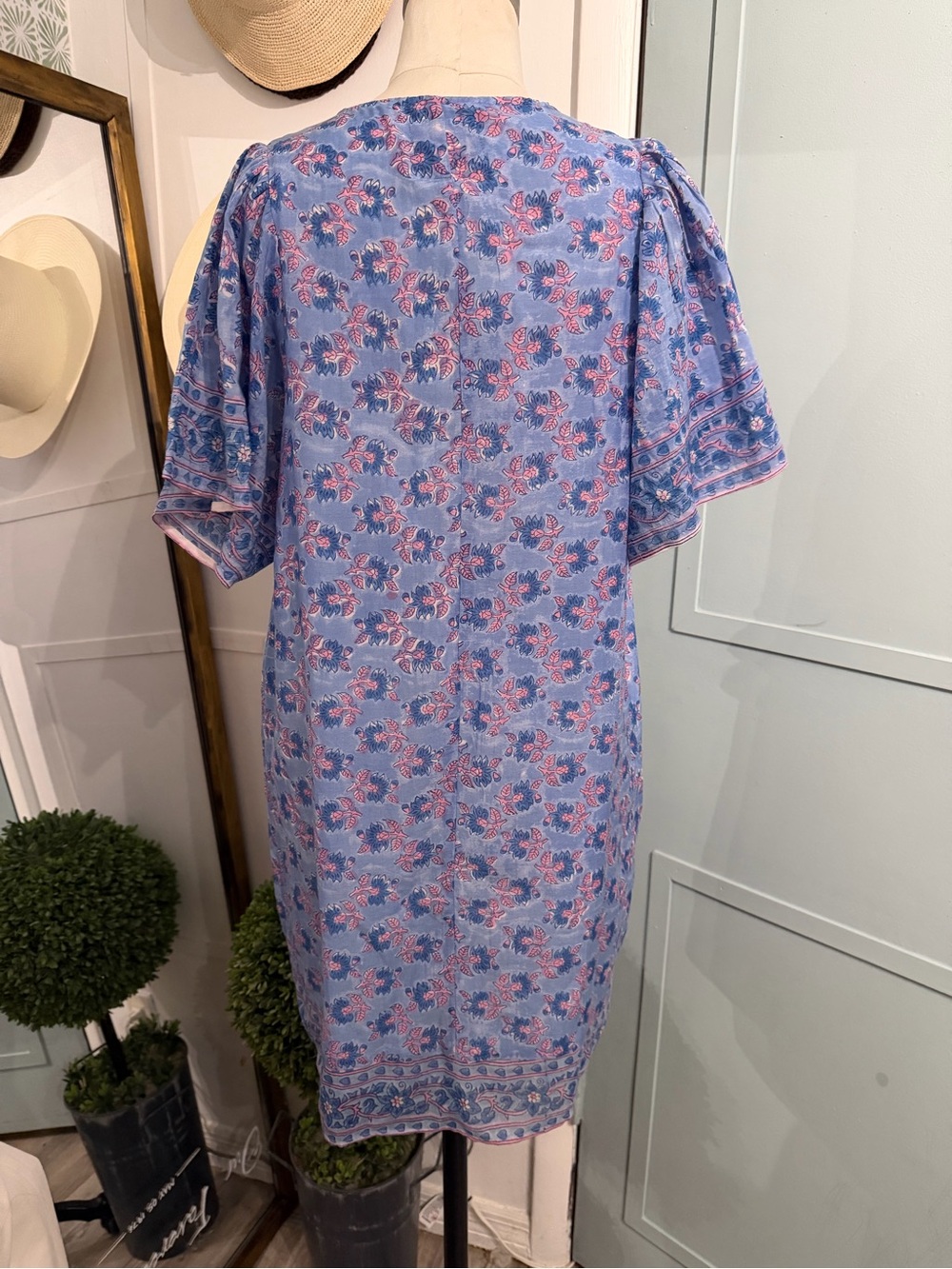 SPELL Flutter Tunic Dress Mini Medium Bohemian Short Sleeve - Picture 7 of 9